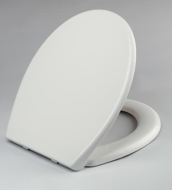 Universal toilet seat with soft close and quick release
